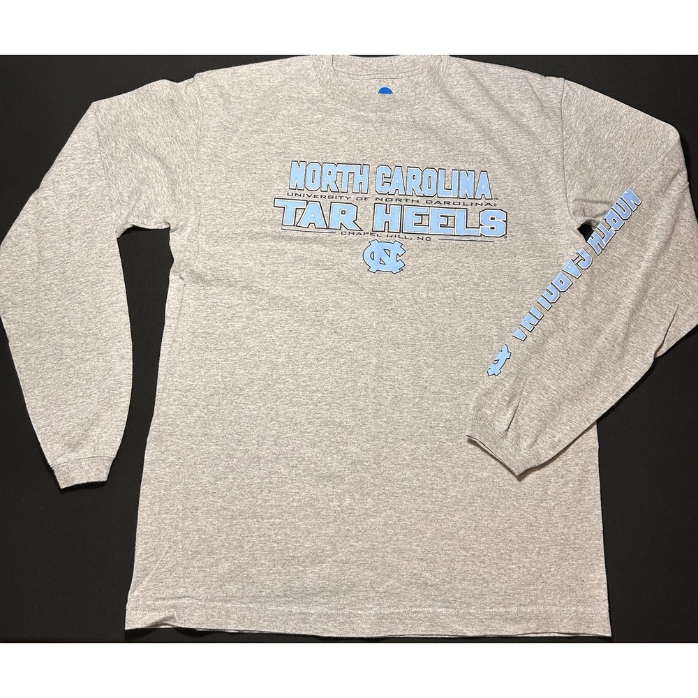 NCAA North Carolina Tar Heels Gray Long Sleeve T-Shirt Mens Medium KA Inc